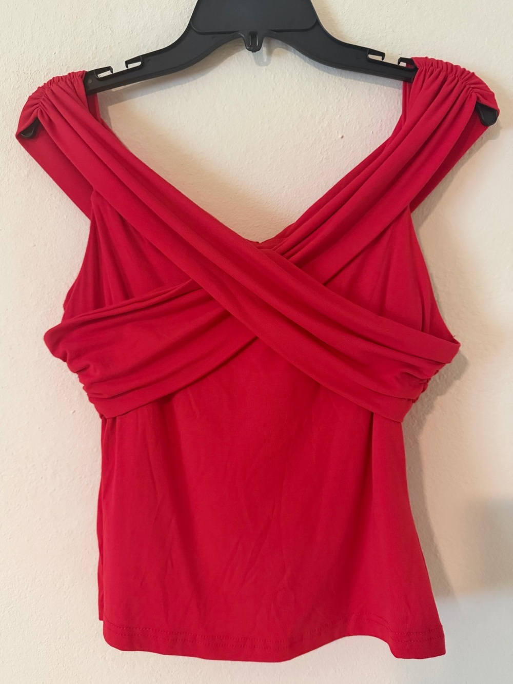OGL Red Twist-Front Women’s Top NWOT